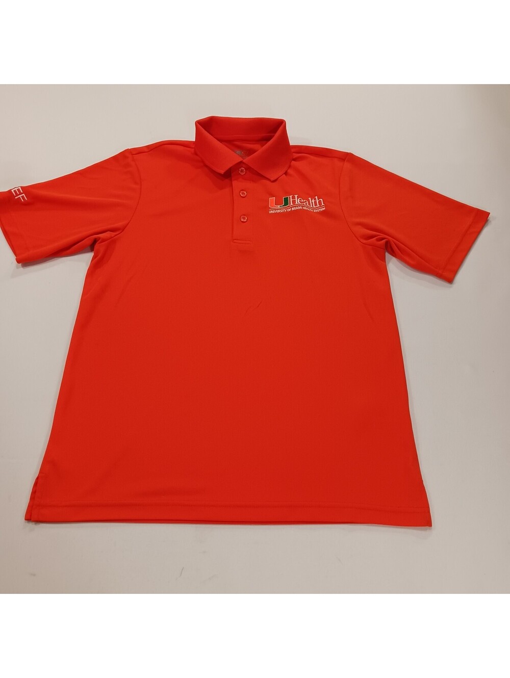 CORE365 Uhealth Men's Size XS Orange Origin Performance Piqué Polo Shirt 88181